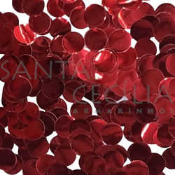 Confetes para Balões Metalizado 10gr - Vermelho