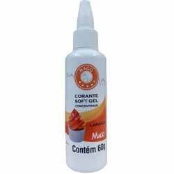 Corante Alimentício Soft Gel 60g Mago - Laranja