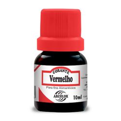 Corante Alimentício Líquido 10ml Arcólor - Vermelho