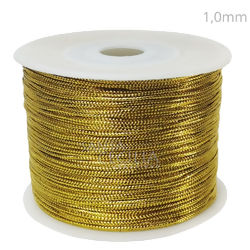 Cordão Metalizado 1,0mm - 100 m - Ouro