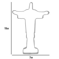 Cortador em Aço Inox Cristo Redentor - Ref. CA317