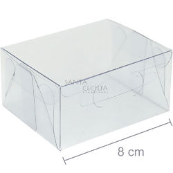 Caixa de Acetato M 01 - 8 x 6,5 x 4 cm - 20 unid.