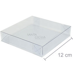 Caixa de Acetato M 08 - 12 x 12 x 2,5 cm - 20 unid.
