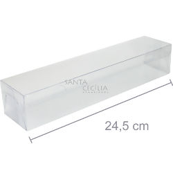 Caixa de Acetato M 12 - 24,5 x 5,5 x 4,5 cm - 20 unid.