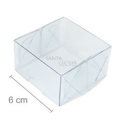 Caixa de Acetato M 14 - 6 x 6 x 3,5  cm - 20 unid.
