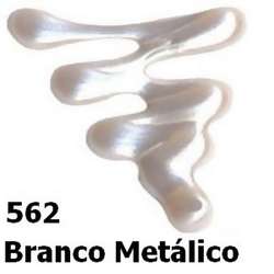 Tinta Relevo Dimensional Metallic 35 ML 562 Branco Metálico
