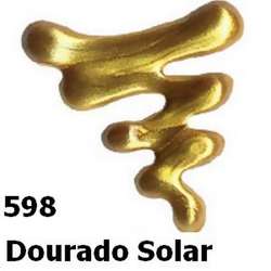 Tinta Relevo Dimensional Metallic 35 ML 598 Dourado Solar