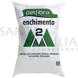 Enchimento Fibra 100% Poliéster Siliconada - 500g