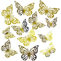 Borboleta Decorativa 12 unid. Ref. YZ-2