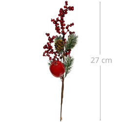 Pick de Natal com Pinha, Maça e Berries - Ref. 4620370