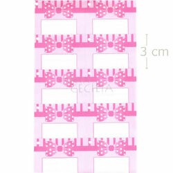Etiqueta Tag para Lembrancinhas 50 unid. - Laço Rosa