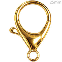 Fecho Lagosta 35 x 25mm - 10 unid. - Dourado