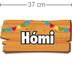 Placa de Sinalização Junina - Hómi 23010940