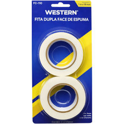Fita Adesiva Espuma Dupla Face 18mm x 1m - Ref. FC-110