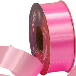 Fita Plástica 30mm x 50m - Cores Diversas Rosa