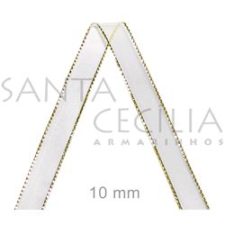 Fita Voal com Prateado ou Dourado 9181/10 - 10m