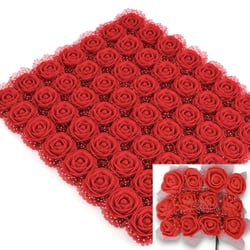 Flor em EVA com Tule 144 unidades Ref. 1505 - Vermelho