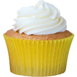 Forminha de Cupcake Lisa Amarelo Girassol 7 x 5 x 4 cm - 45 unid.