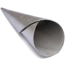 Forma Canudo Folhado Alumínio 12 unidades - 9cm Cód. 4005