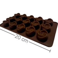 Forma de Chocolate em Silicone Rose - Cód. GMEZN69