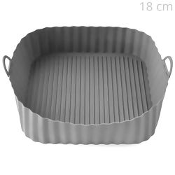 Forma em Silicone para Fritadeira Elétrica - Quadrada Cinza