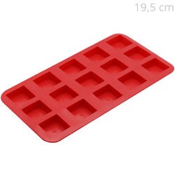 Forma de Gelo em Silicone 15 Cubos Quadrado - Ref. FG06