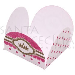 Forminha de Papel para Doces 4 Pétalas Princesa - 50un