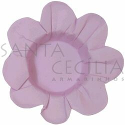 Forminha de Doce Rô em Cartolina Rosa Lisa