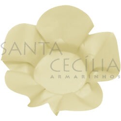 Forminha de Doce Hibisco em Cartolina 40 unid. - Bege