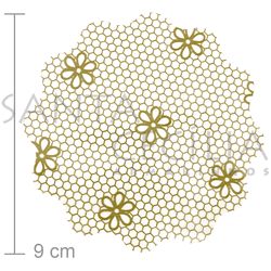 Fundo de Celofane 9cm. Dourado com 100 unid.