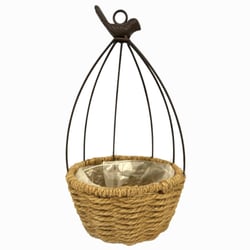 Gaiola Aramada Oval com Sisal 32cm Ref. QX24132 S/2A