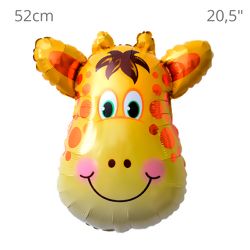 Balão Metalizado c/ Canudo - Girafa 52cm REF.QD046