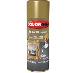 Tinta Spray Colorgin Metallik  Acrílica 350ml.