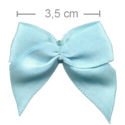 Laço de Cetim 3,5cm - 20 unidades - Azul Tiffany