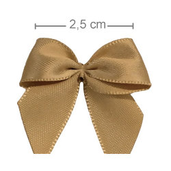 Laço de Cetim 2,5cm - 50 unidades - Ouro