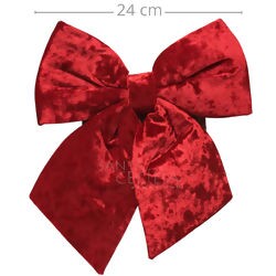 Laço de Veludo Vermelho 24 x 29 cm - Ref. 6398-B25