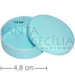 Potinhos para Lembrancinhas - 10 unid - Latinha Plástica Azul