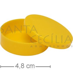 Potinhos para Lembrancinhas - 50 unid - Latinha Plástica Amarela