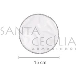 Organza Redonda 15 cm - 25 unidades - Cores Diversas