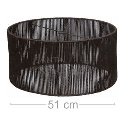 Luminária Rústica Redonda 50cm - Sisal Marrom 171,90