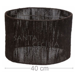Luminária Rústica Redonda 40cm - Sisal Marrom R$118,90