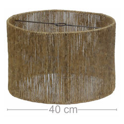 Luminária Rústica Redonda 40cm - Sisal CONHAQUE R$118,90
