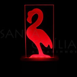 Luminoso LED - Flamingo Vermelho CM7916