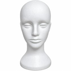 Manequim Cabeça de Isopor 32cm