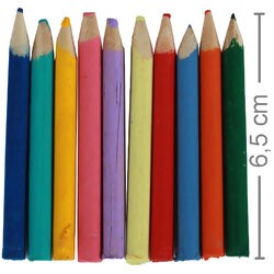 Lembrancinha Mini Lápis Colorido G - 10 unidades