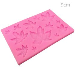 Molde de Silicone para Resina 13 Cavidades - Folhas de Uva - Ref. SM012