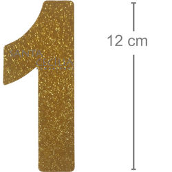 Números em EVA Glitter Ouro
