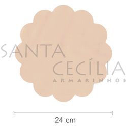 Organza 24cm - 50 unid. - Areia