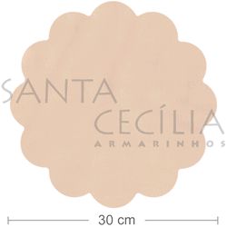 Organza 30cm - 50 unid. - Areia Rosaceo