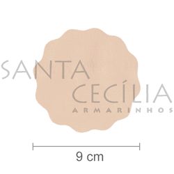 Organza 9cm Areia c/ 50 unidades